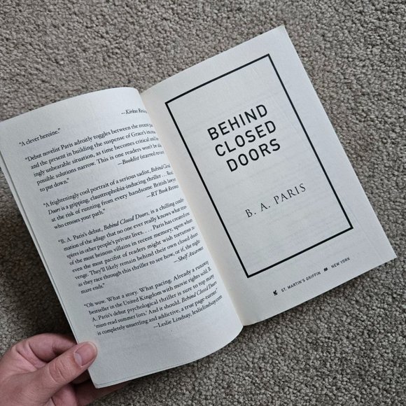 4/$40 Behind Closed Doors by B. A. Paris - Paperback - Picture 2 of 5